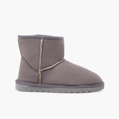 Botas baixas tipo australianas mulher e crianças Cinzento