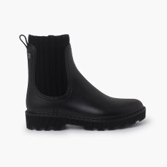 Botins galocha mulher soho lã Preto