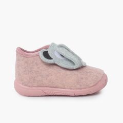Pantufas primeiros passos animais Urso de pelúcia