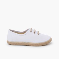 Bluchers cerimónia sola alpercata Branco