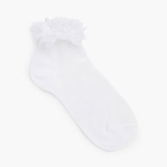 Meias curtas punho plumeti Branco