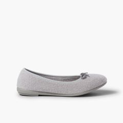 Pantufas Sabrina Turco Toalha Cinzento