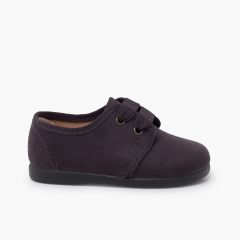 Bluchers tipo camurça atacador gorgorão Cinzento