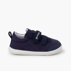 Sapatilhas lona soft dupla tira aderente Azul