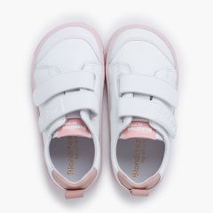 Sapatilhas Blanditos tiras aderentes tamanhos grandes Branco e Rosa