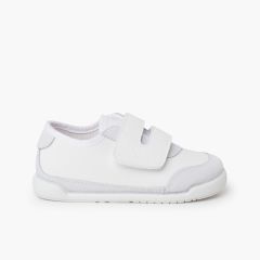 Sapatilhas barefoot combinadas sola branca Branco