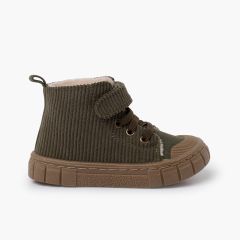 Bota Garvalín bombazine atacadores elásticos Caqui