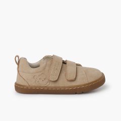 Sapatilhas barefoot tipo pele gravada Areia