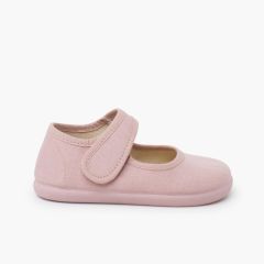 Merceditas barefoot linho fino Rosa Pálido