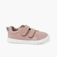 Sapatilhas barefoot cores duplo fecho aderente Nude