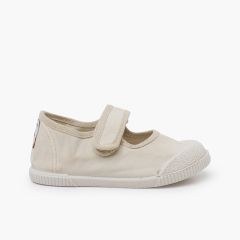 Merceditas barefoot lona lavada aveia