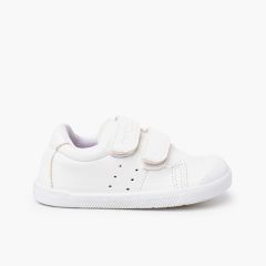 Sapatilhas desportivas barefoot colegiais crianças Branco