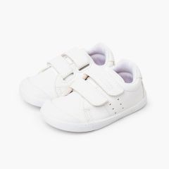 Sapatilhas desportivas barefoot colegiais crianças Branco