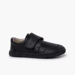 Sapatos Escolares Barefoot Biqueira Reforçada Preto