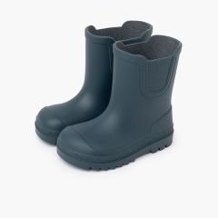 Galochas barefoot wide tipo Chelsea Cinzento petróleo