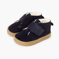 Botas Blanditos camurça forro felpudo Azul Marinho