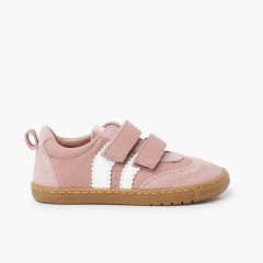 Sapatilhas Blanditos riscas laterais sola caramelo Rosa