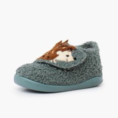 Pantufas Barefoot Animais Toalha Ouriço