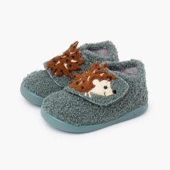 Pantufas Barefoot Animais Toalha Ouriço