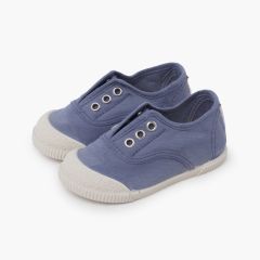 Sapatilhas lona sem atacadores barefoot Azul