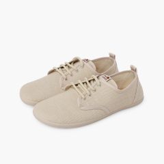 Bluchers barefoot linho atacadores tamanhos grandes Cru