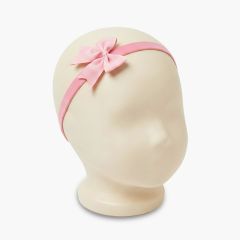 Bandolete elástica bebé laço médio Rosa França