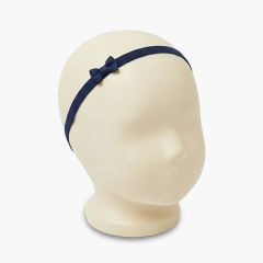 Diadema elástica bebé lazo pequeño Azul Marinho