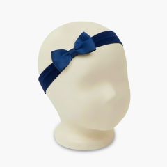 Bandolete elástica tipo turbante laço Azul Marinho