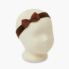 Bandolete elástica tipo turbante laço Castanho