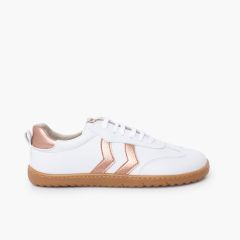Sapatilhas barefoot atacadores tamanhos grandes Bronze