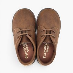 Blucher barefoot efeito pele atacadores finos colarinho Couro