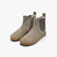 Botas barefoot efeito pele gravada Taupe