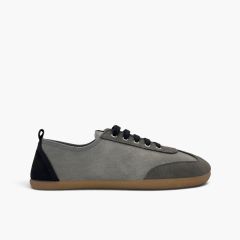 Sapatilhas barefoot combinadas camurça tamanhos grandes Cinzento