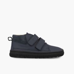 Botas Blanditos tiras aderentes sola dentada Azul Marinho