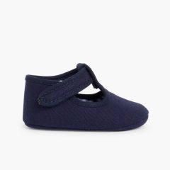 Sapatos Pepito Bebé Tela tiras aderentes   Azul Marinho