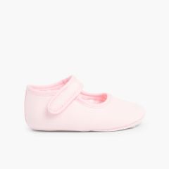 Sapatos Mercedita Bebé Tela tiras aderentes   Rosa