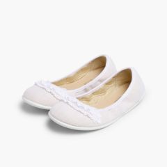 Sabrinas Linho com Renda Branco