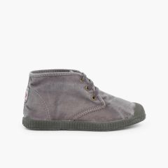 Botas Criança com atacadores Inverno Cinzento