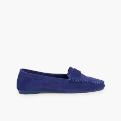 Mocassim de Camurça Norteñas Azulão