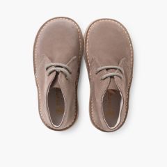 Botas Safari com Atacadores Cinzento
