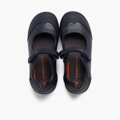 Sapatos colegiais Biomecanics menina com picotado Azul Marinho