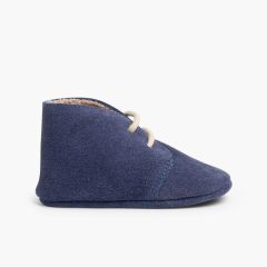 Botas Safari Bebé Forro Interior Pelo Azul Jeans