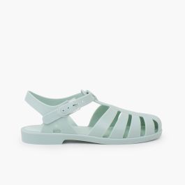 Sandálias de borracha clássicas Mate Biarritz mulher Verde Menta