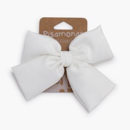 Travessão com laço de cetim Branco