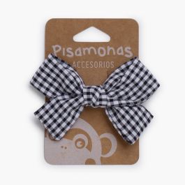 Laço vichy bico de pato Preto