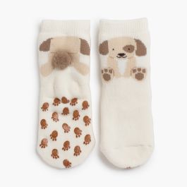 Meias antiderrapantes cãozinho pompom Cava
