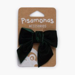 Laço veludo bico de pato Verde Garrafa