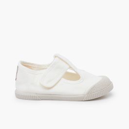 Pepitos barefoot lona lavada Branco