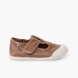 Pepitos barefoot lona lavada Terra