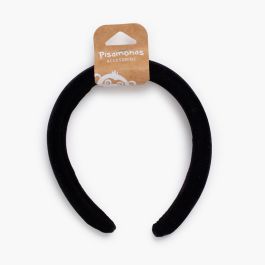 Bandolete de veludo acolchoada Preto